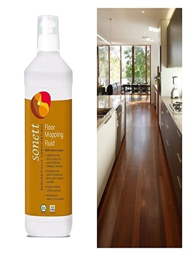 Sonett Organic Floor Cleaner -Protects waxed, oiled and varnished floors with a natural wax film without build-up. For tiles stone wood cork parquets laminates linoleum and plastics (17 fl. oz.) - Image 2